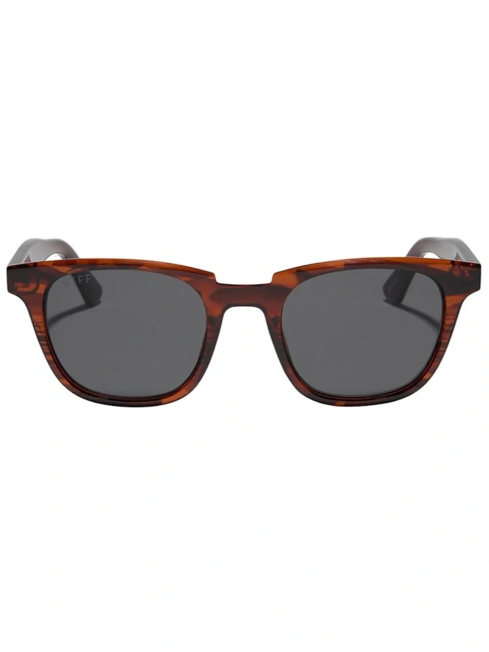 DIFF Grayson Sunglasses Mahogany Tortoise Frame Grey Lens Unisex NWT